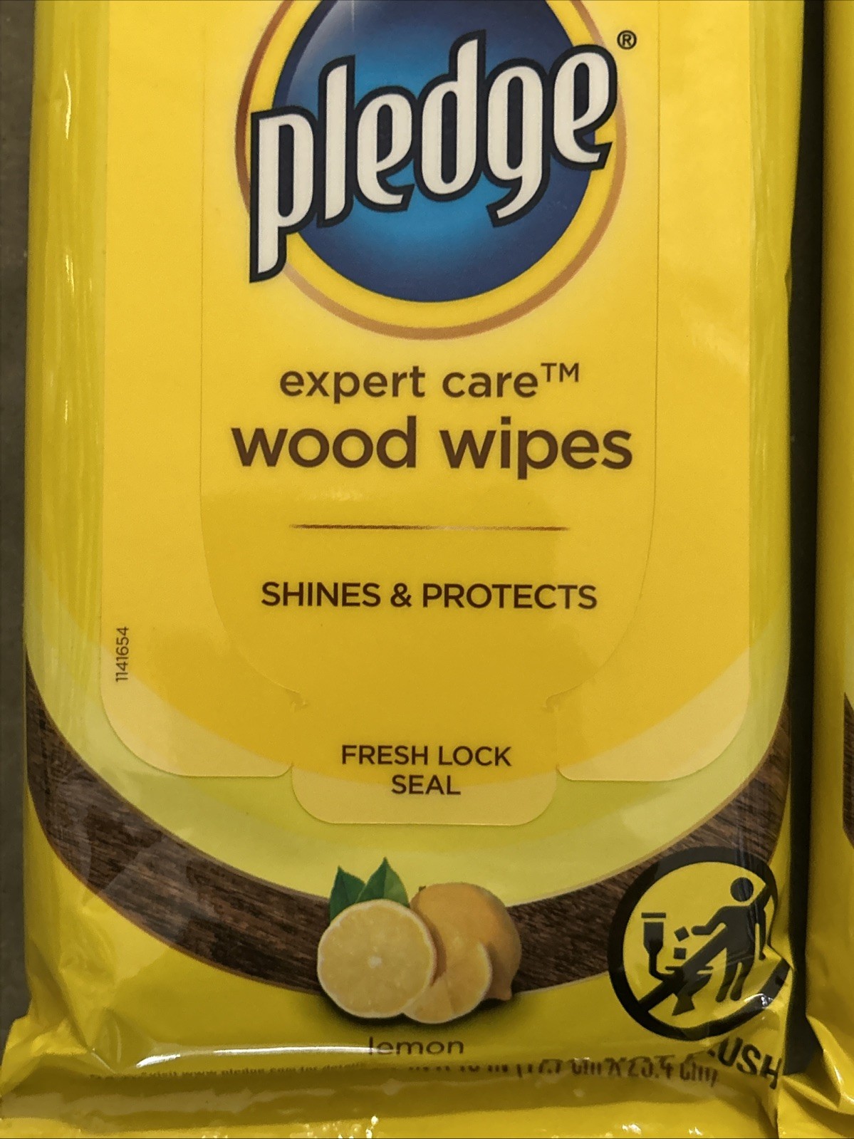 3 PACKS Pledge 72807 Lemon Scented Pre-Moistened Cloth Wipes 7″×10″ 24 count