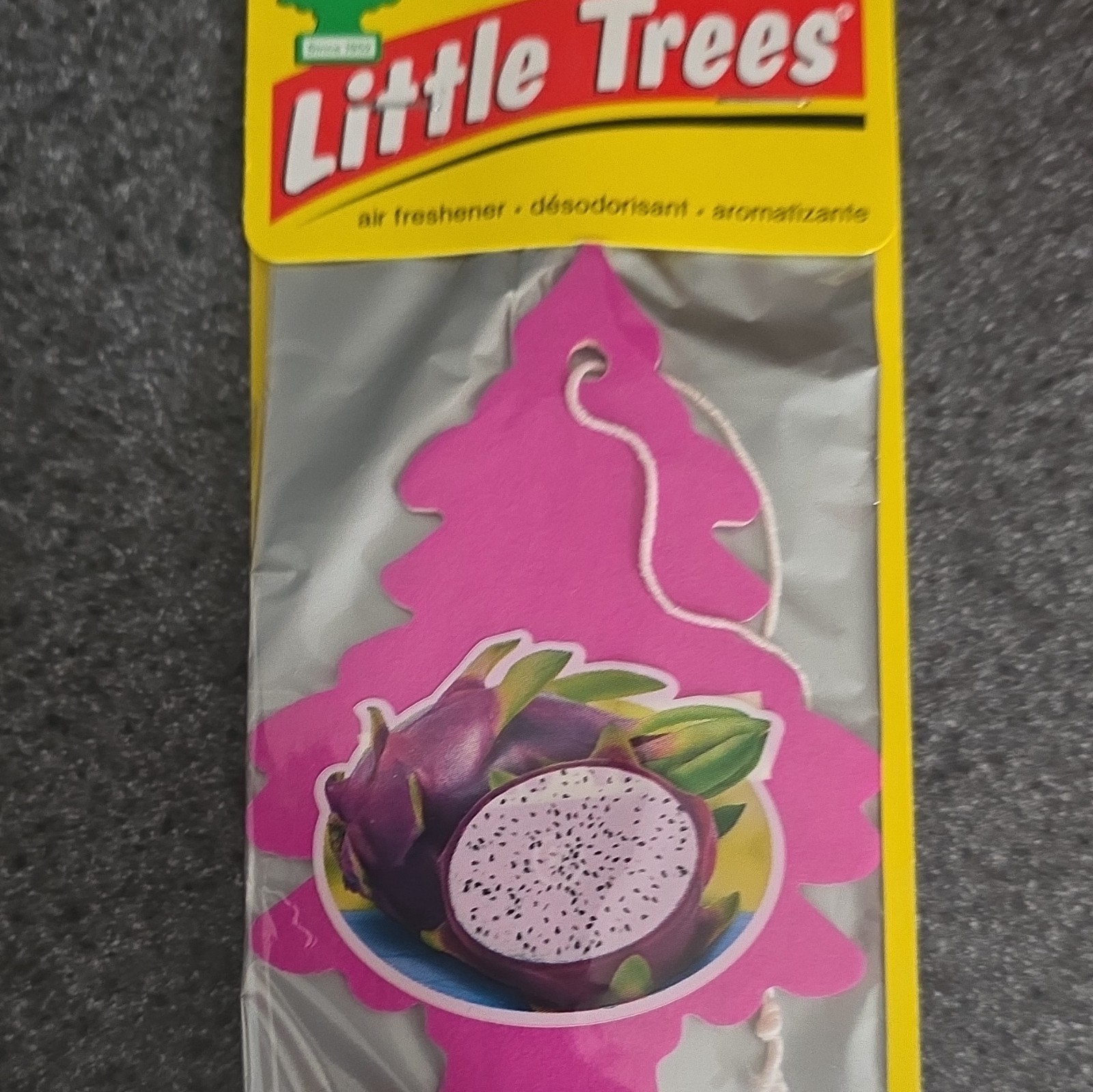 Little Trees Hanging Car Air Freshener, Pink Solid, 1 Pack, For Car