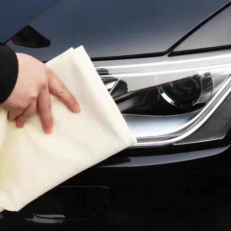 Car Cleaning Cloth Washing Absorbent Drying Shammy Towel Natural Chamois Leather