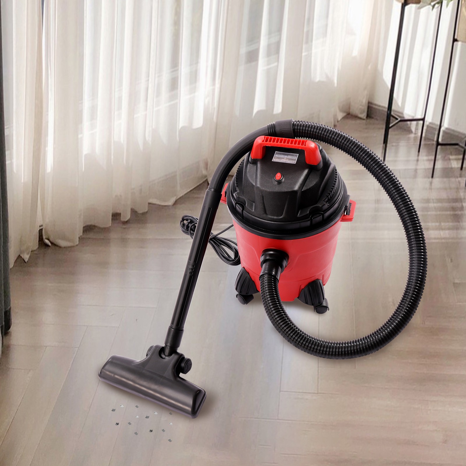 1000W Wet/Dry Vacuum Cleaner Portable Heavy-Duty 3in1 w/ Attachments for House
