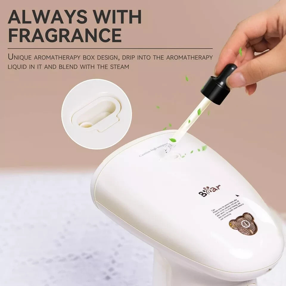 Bear Steamer for Clothes, Handheld Clothes Steamer, 1300W Strong Power Garment