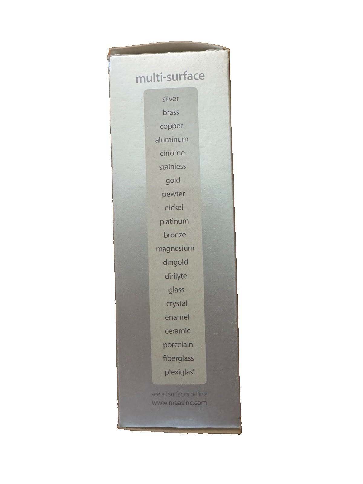 MAAS Metal Polish Concentrated Formula 2 Oz French Lavender All Metals
