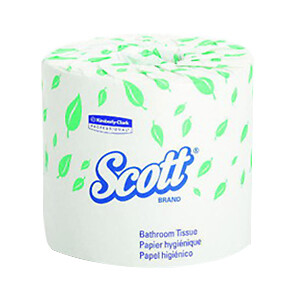 Kimberly Clark Scott Standard Bathroom Tissue White 4″ L x 4.1″ W | 80 Roll/Case