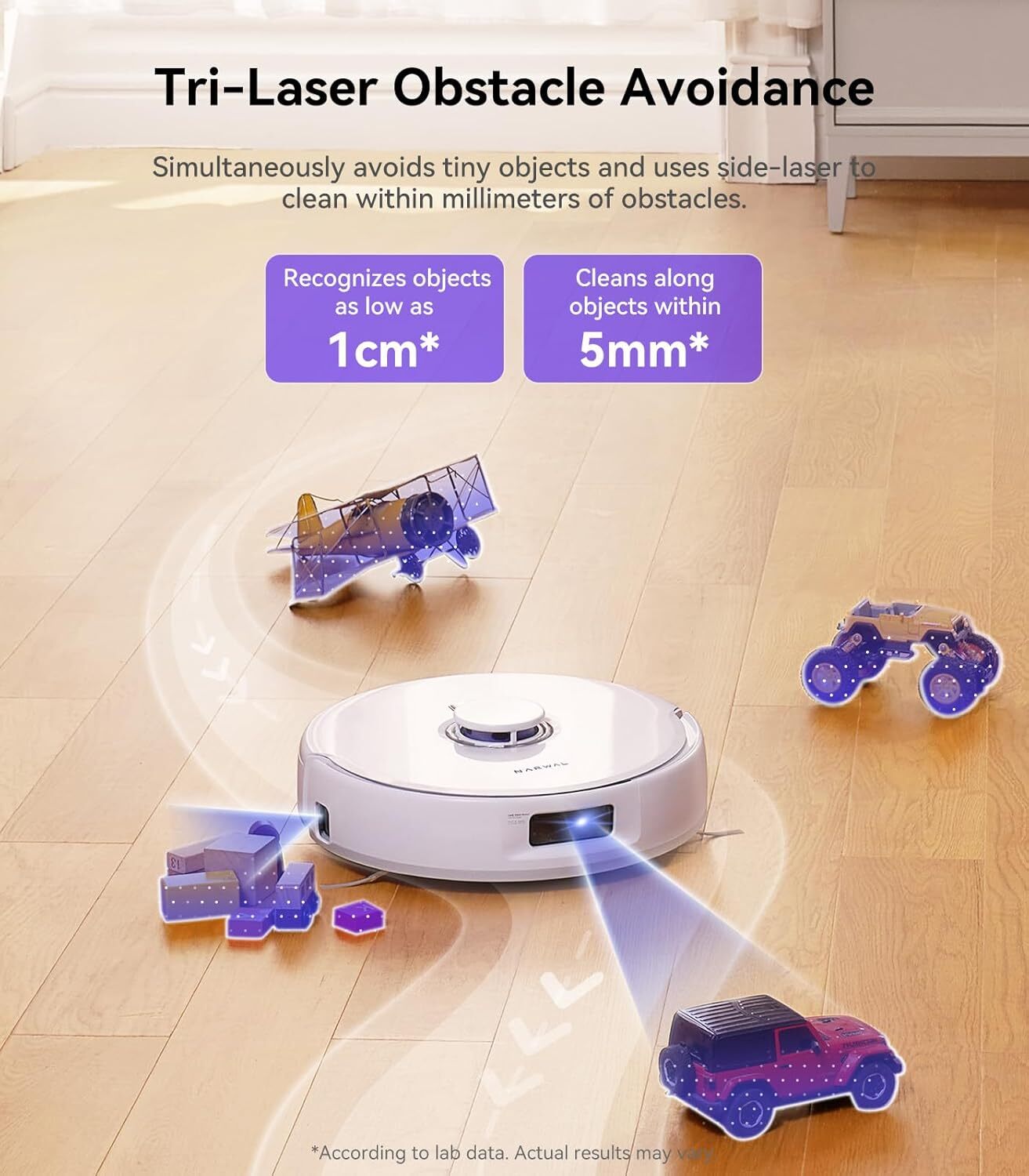 NARWAL Freo X Ultra Robot Vacuum Cleaner & Mop Combo Self-Empty Cleaning 8200Pa