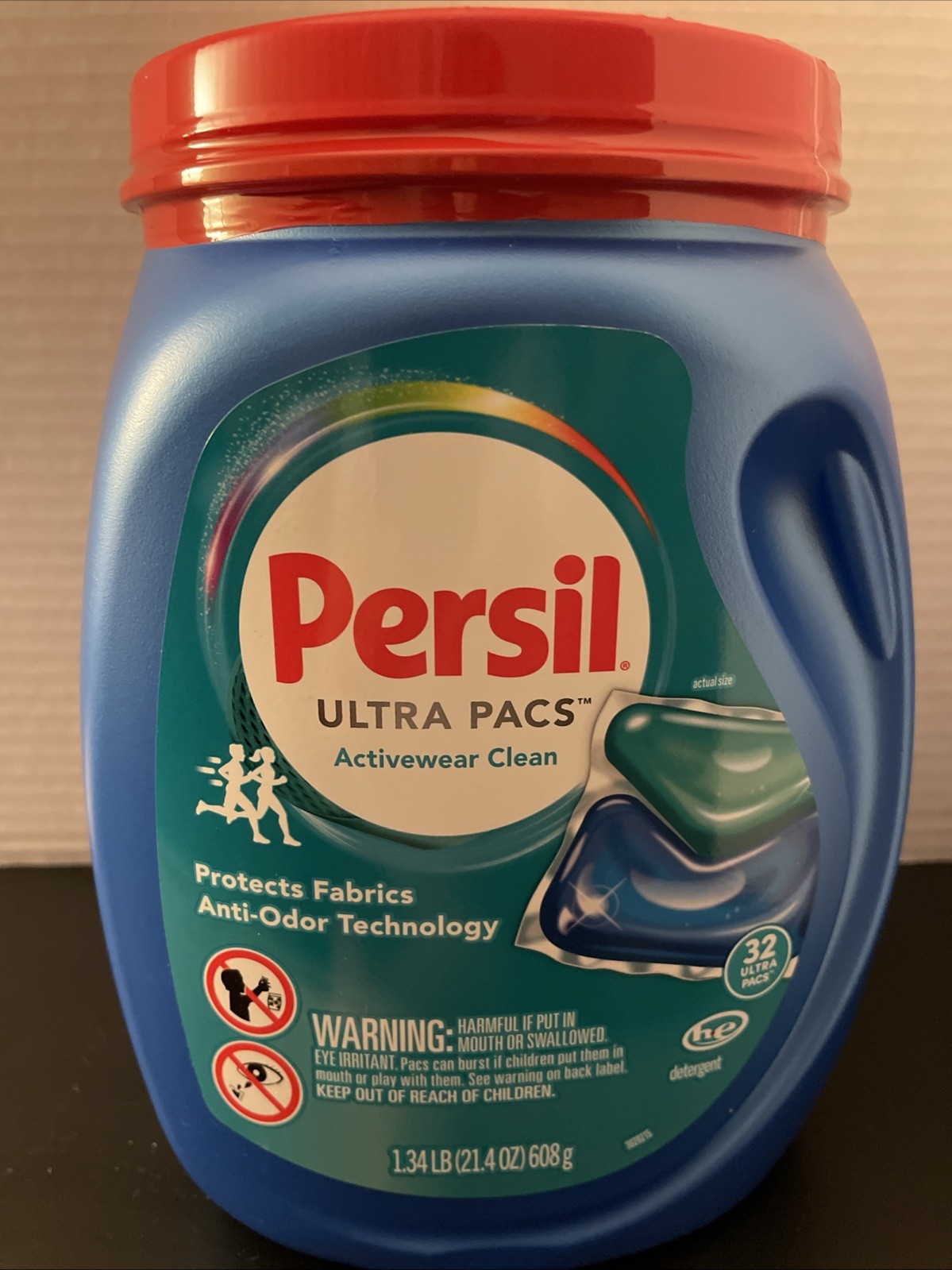 Persil Activewear Clean Ultra Pacs Laundry Detergent 32 Count. Pack of 1
