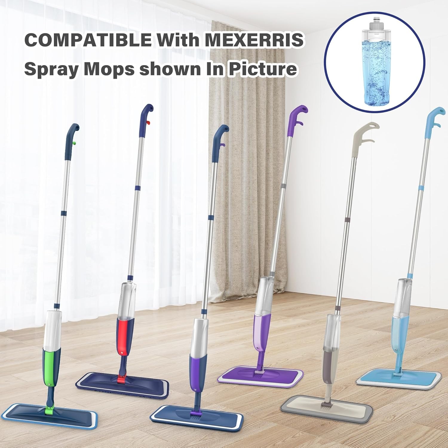 Refillable 410ML Bottle for Spray Mop – Perfect Fit, No Leaks for Floor Cleaning