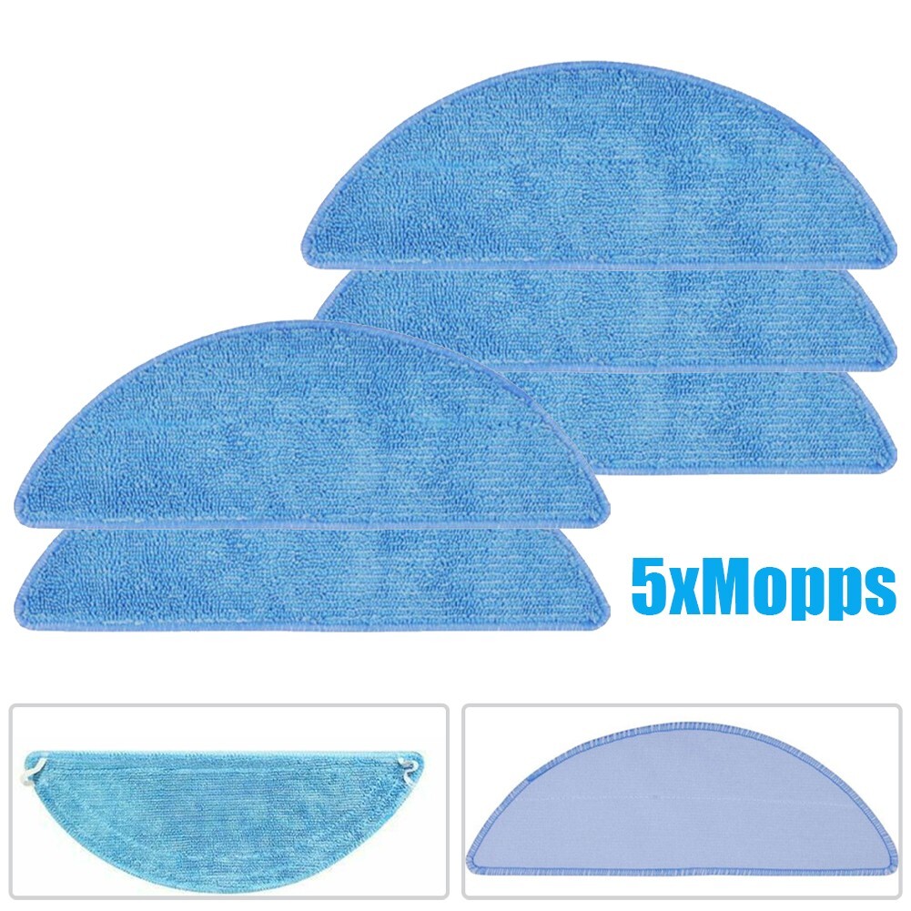 5pcs For Tesvor M1 S6 S4 Vacuum Cleaner Washable Replacement Mop Cloths-Pad