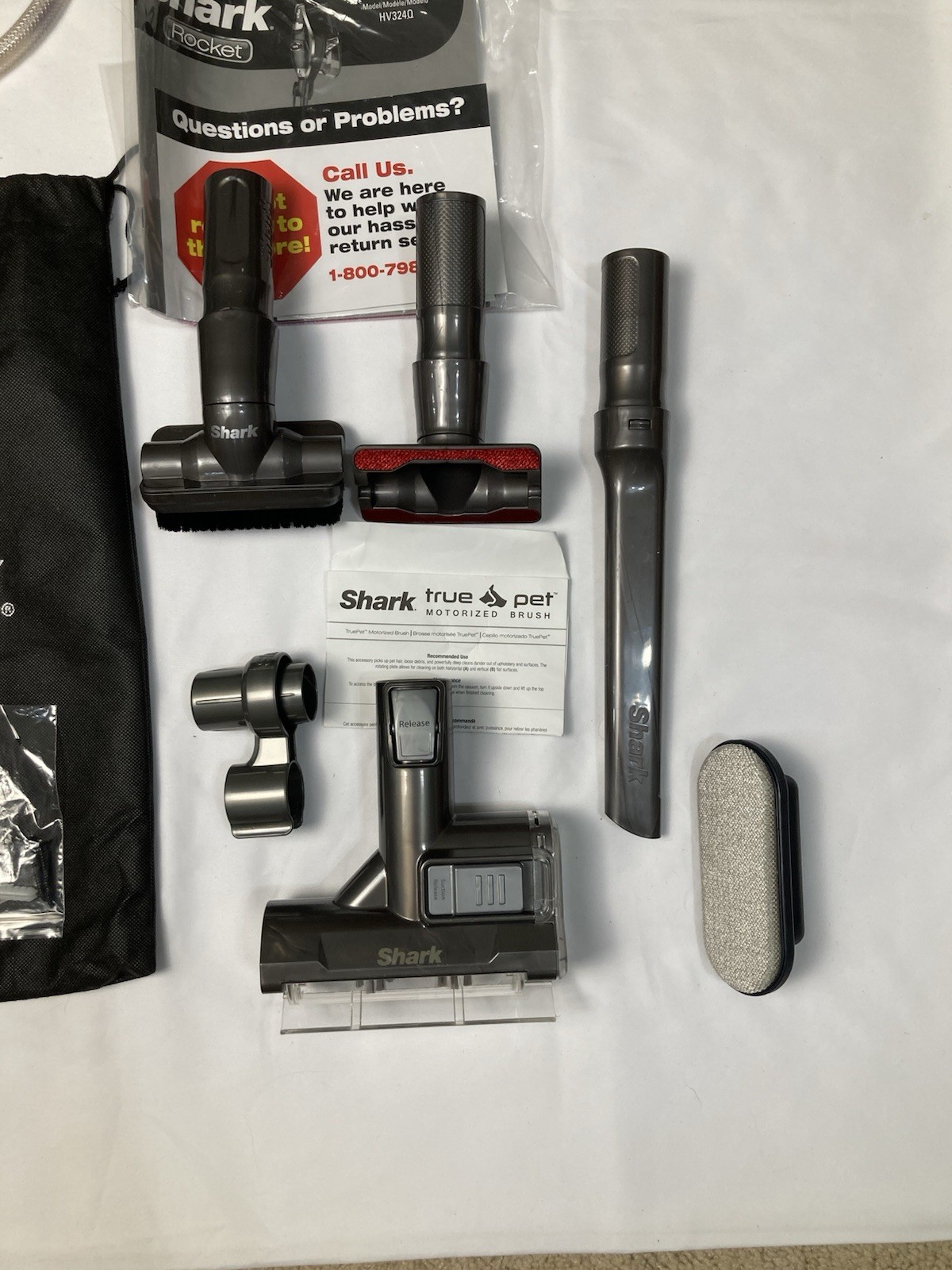 Shark Rocket Vacuum Attachments Lot Upholstery Car Detail Wall Mount True Pet