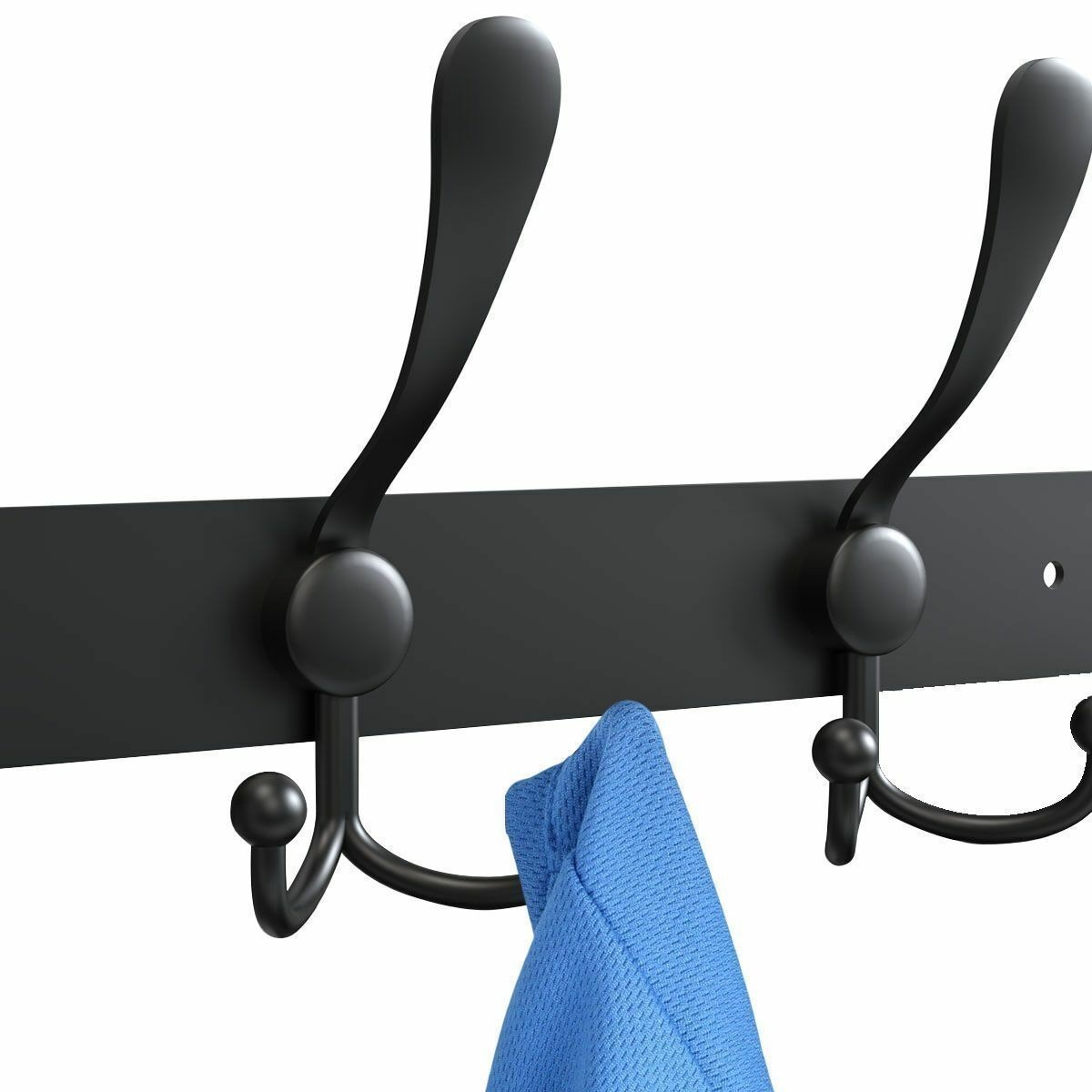 Stainless Steel 15 Hooks Coat Robe Hat Clothes Wall Mount Hanger Towel Rack 2025