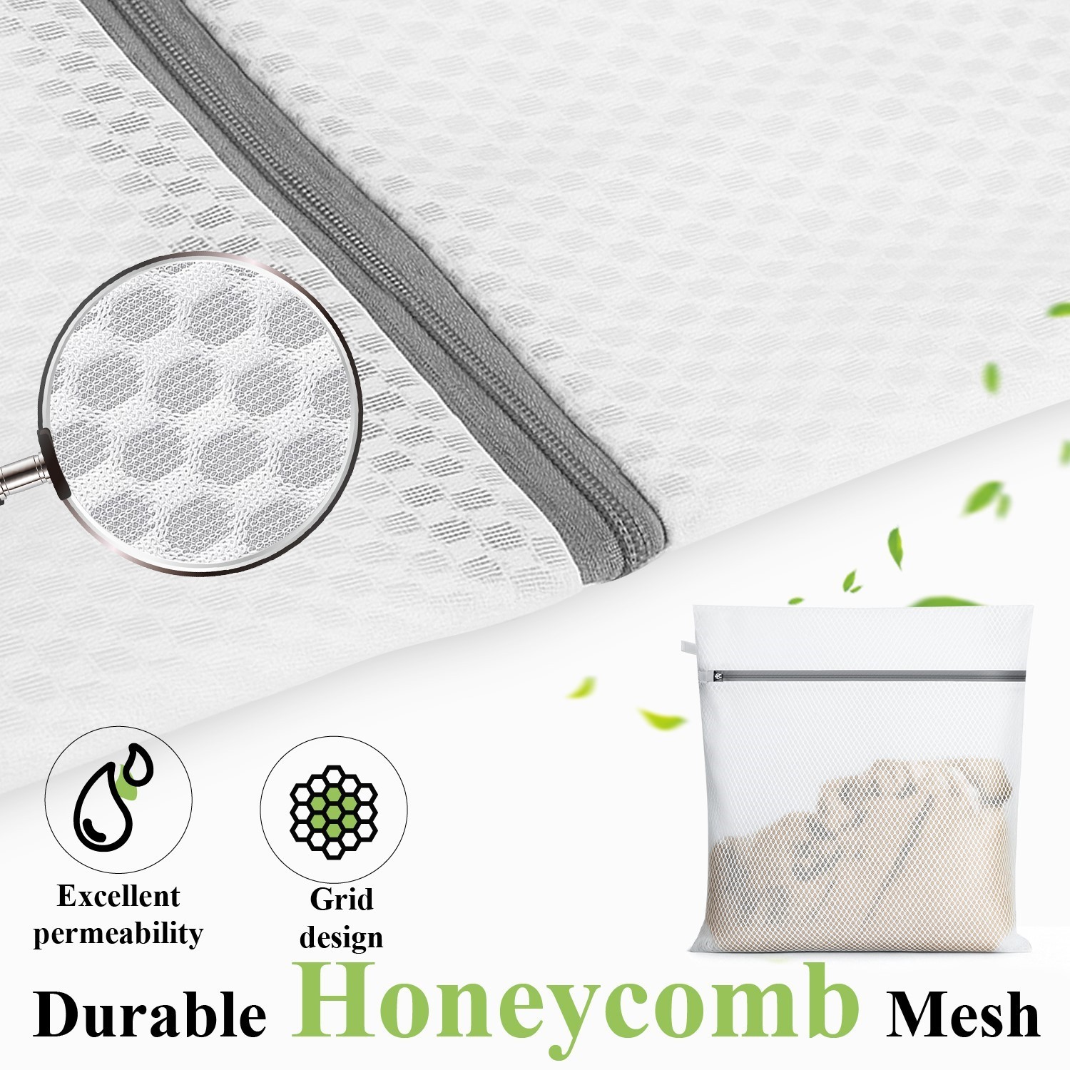 Garnen Mesh Laundry Bags Mesh Wash Bag for Delicates Lingerie Travel Mesh Bag