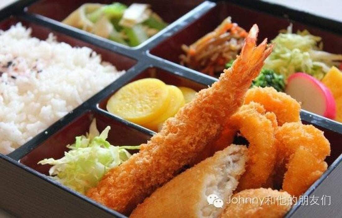 Large Plastic Lacquered Bento Box 6 Compartmen 14×10.5 in Made in Japan 1593