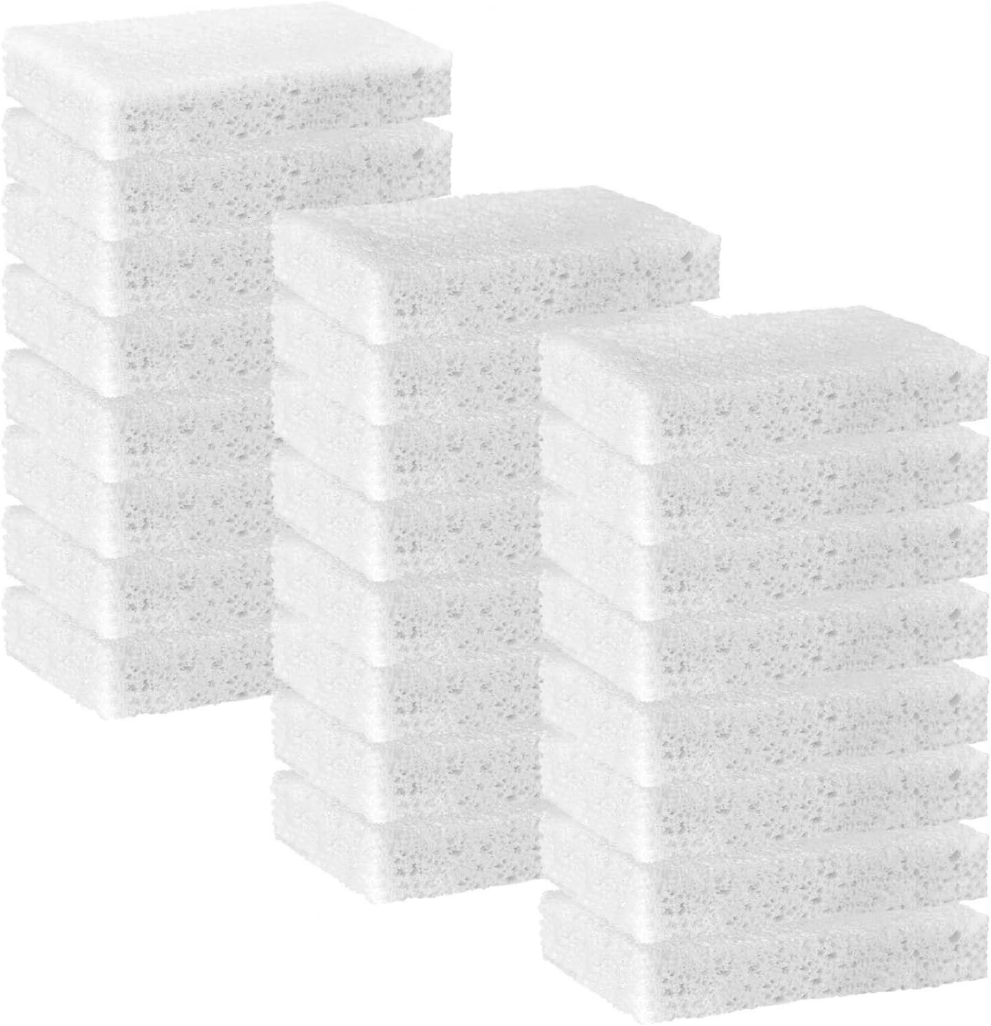 24 Pack White Sponges Kitchen Natural Compressed Cellulose Sponges