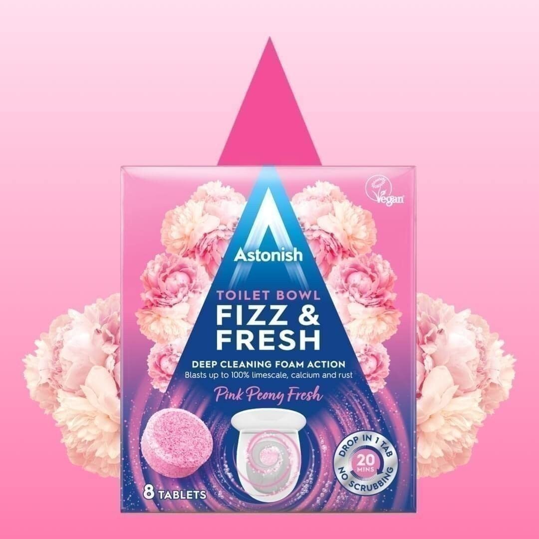 Astonish Foaming Eucalyptus Fresh Fizz & Fresh Bathroom Toilet Bowl Cleaner -…