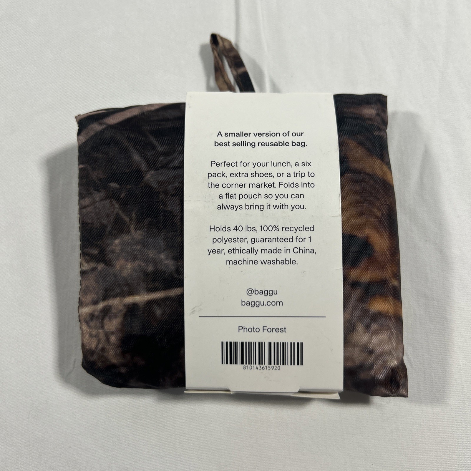Baggu Photo Forest Standard Reusable Bag – Brown/Multi NEW IN PACKAGING