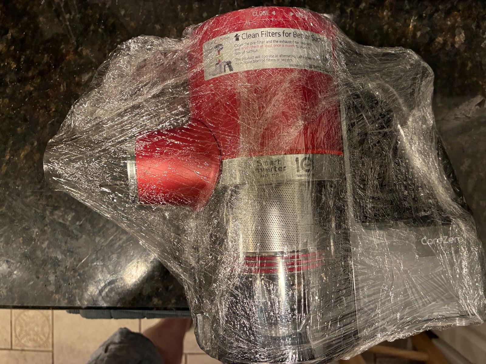 NEW GENUINE OEM LG CordZero Vacuum Main Motor Body w Lid