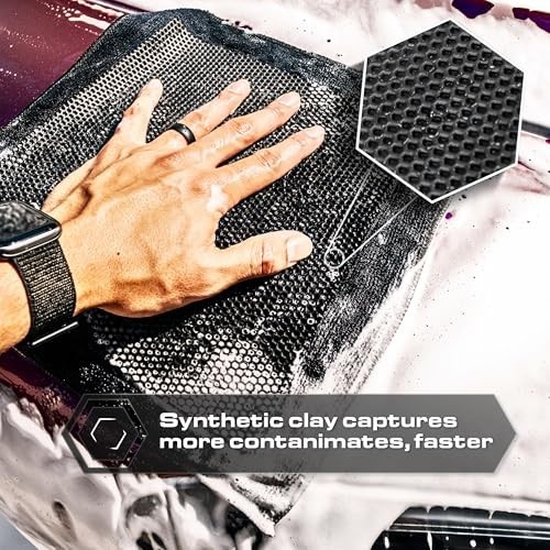 Synthetic Clay Towel 12×12 Inch Microfiber Polymer Rubber Decontamination Paint