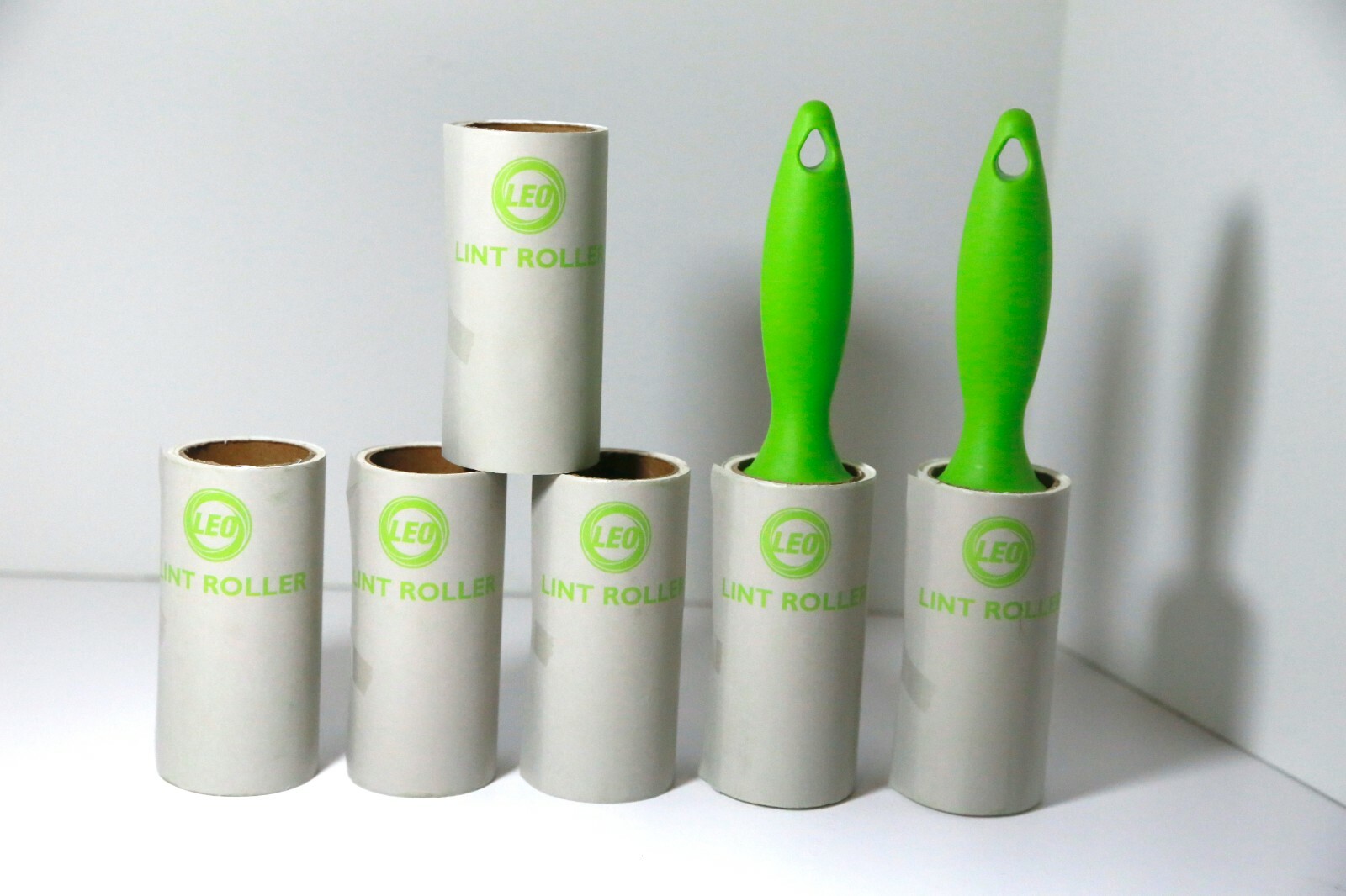 Leo 6 Pack Lint Roller For Laundry Clothes Fuzz Pet Hair Garment 360 Sheets