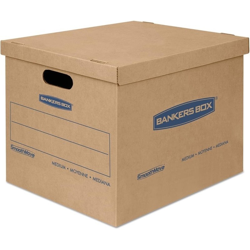 Durable Moving Boxes W/ Lift Off Lid Easy Assembly & Reinforced Carry Handles US