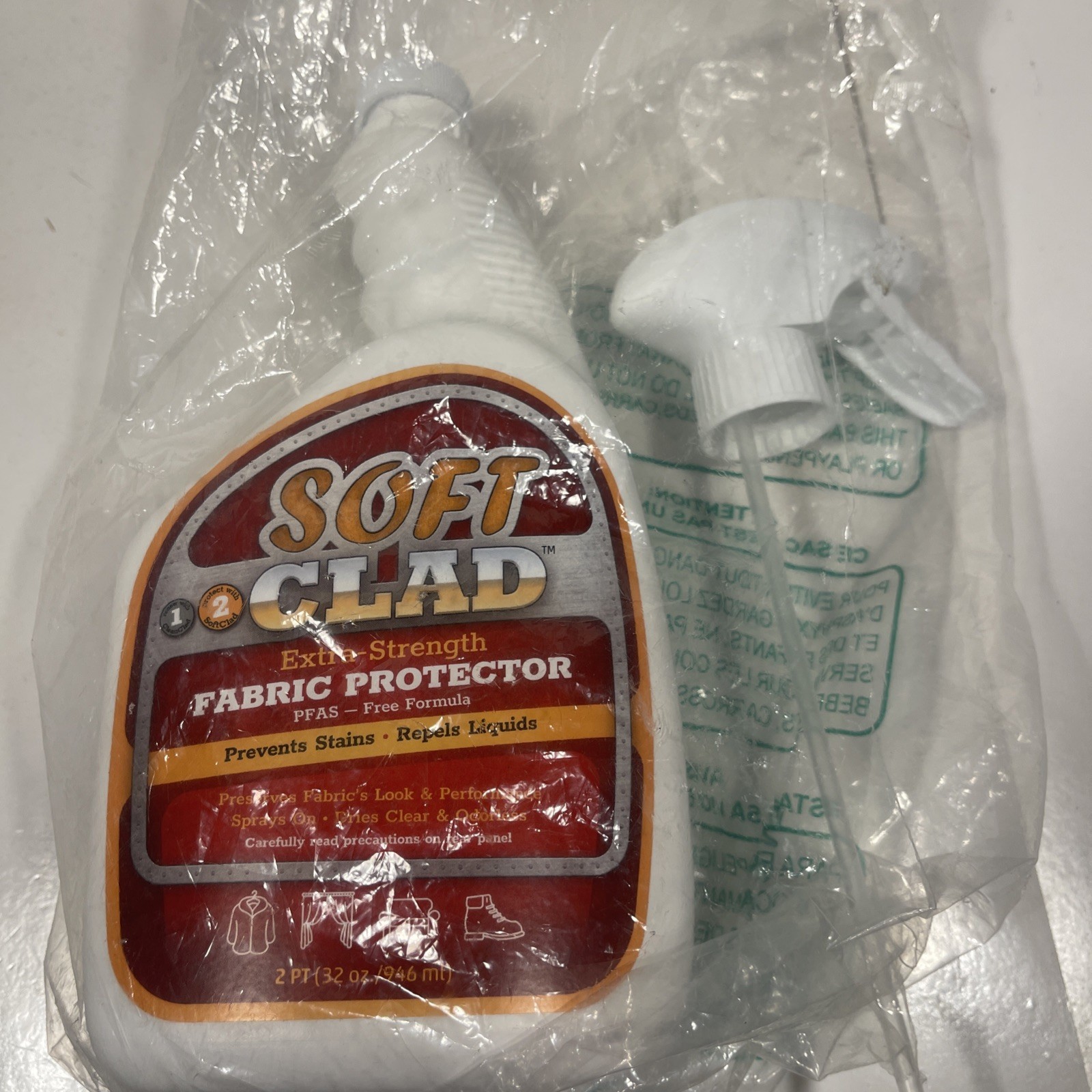 12b) SOFT CLAD Extra Strength Fabric Protector 32oz PFAS-Free Formula NEW