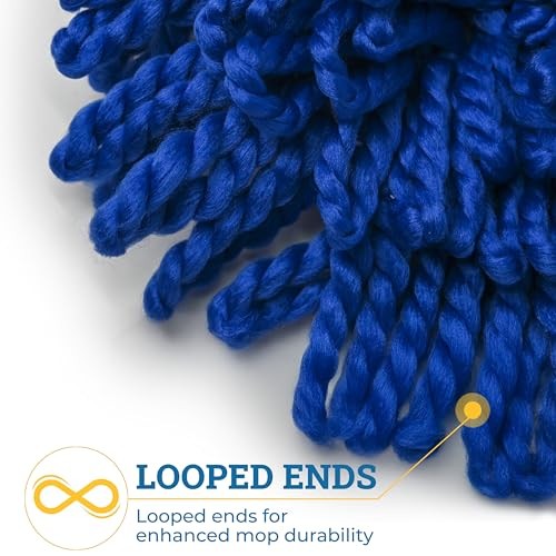 24 Inch Microfiber Dust Mop, Medium Washable Commercial, 1 Pack Blue – 24 Inch