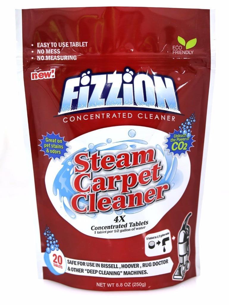Fizzion Clean Steam Carpet Cleaner 20 Tablet Hoover Bissell Rug Doctor 10 Gal