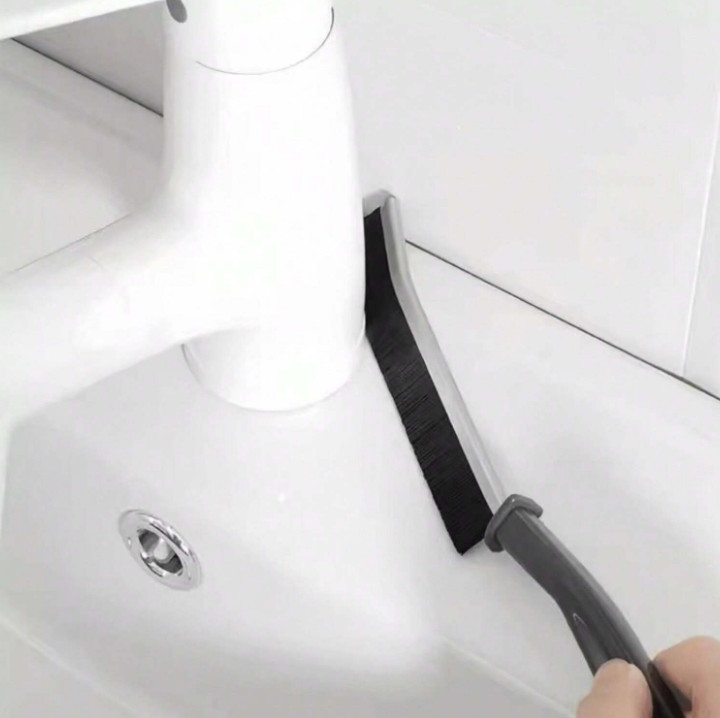 1 pc Multi-Function Crevice Brush for Kitchen & Bathroom Tile Deep Cleaning