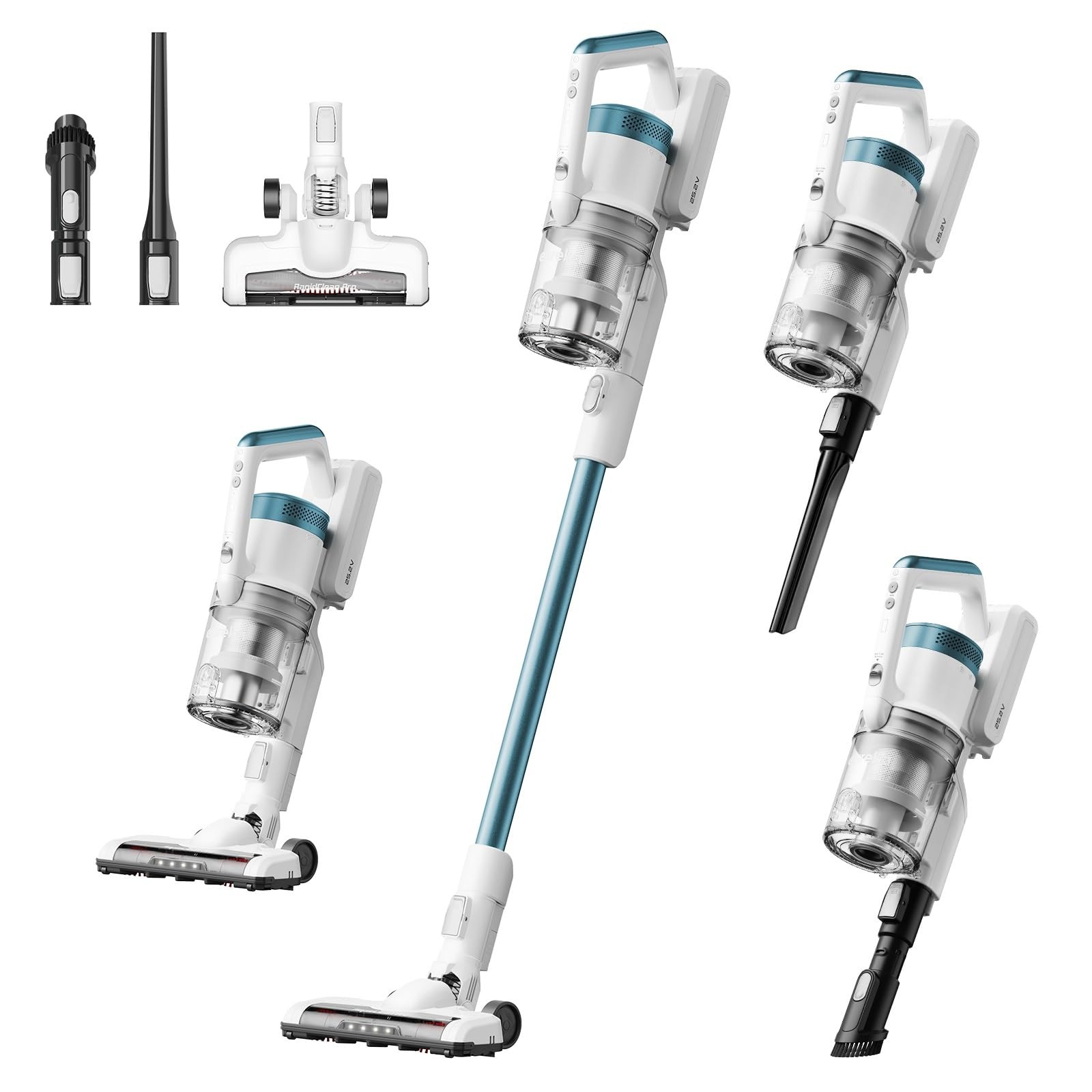 Eureka RapidClean Pro NEC280TL Cordless Lightweight5.3 lbs40-Min LED Headlights