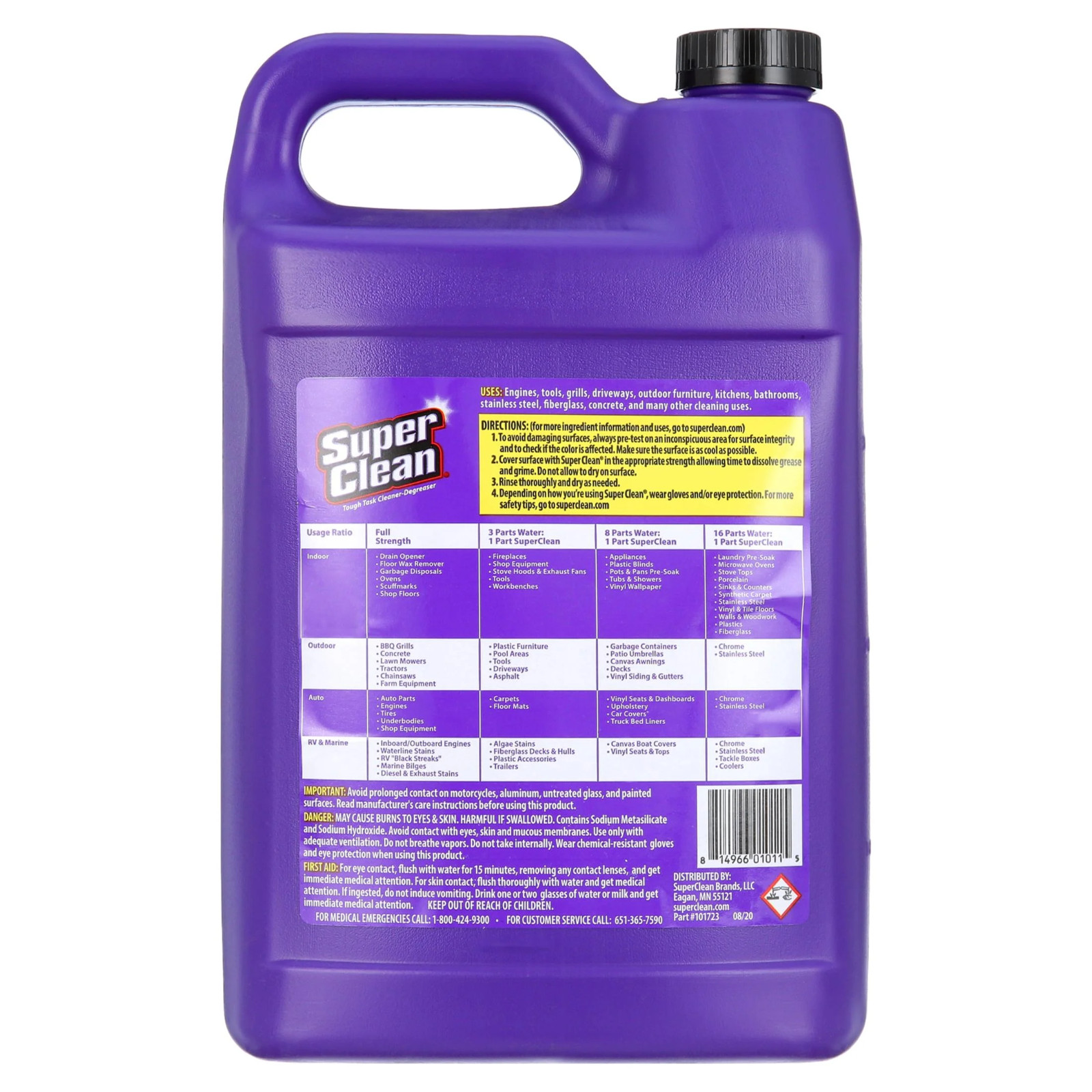Super Clean Tough Task Cleaner-Degreaser 1 Gallon 2days Ship