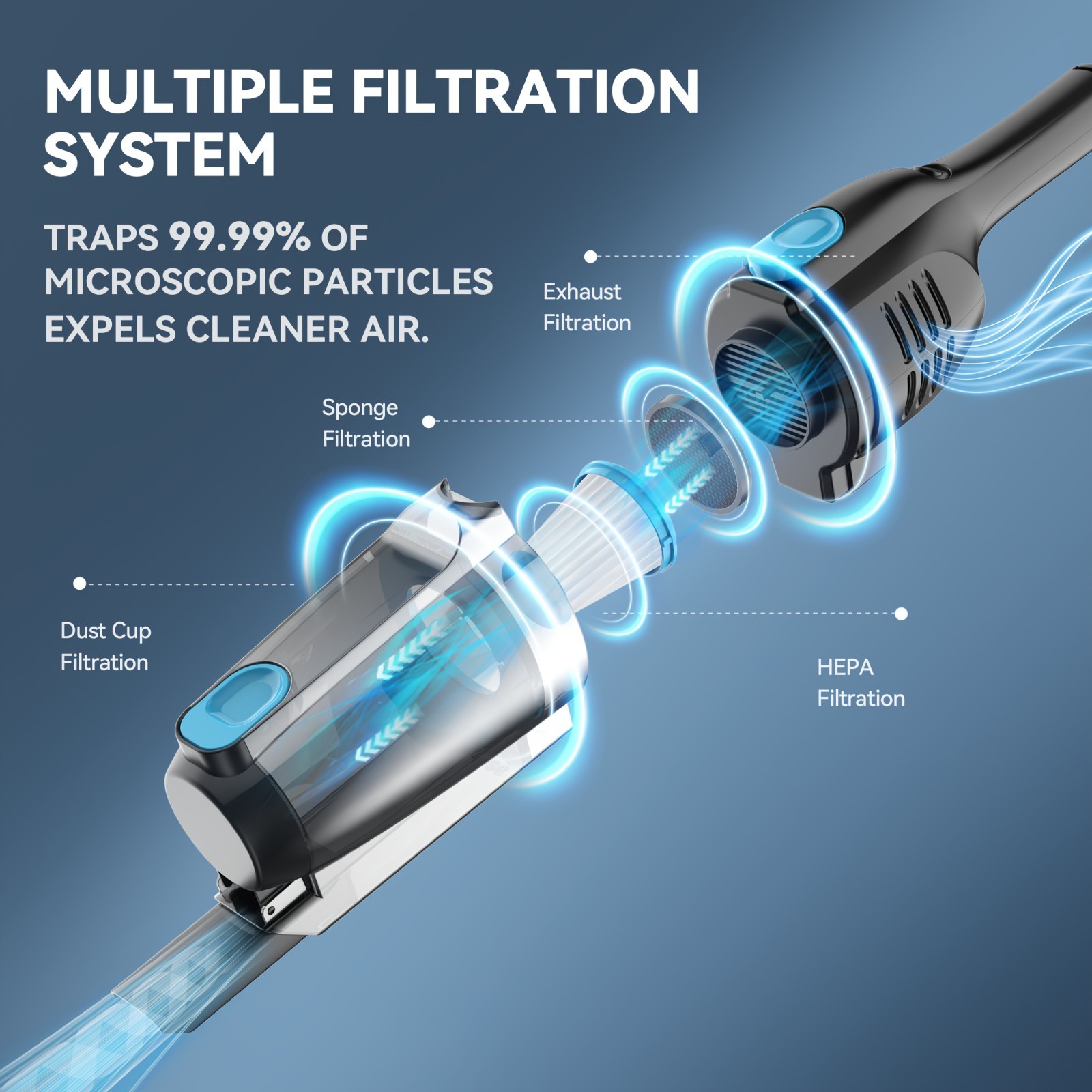 INSE R6 Vacuum Cleaners For Home, 30KPa Powerful Suction, 600W Motor Stick,