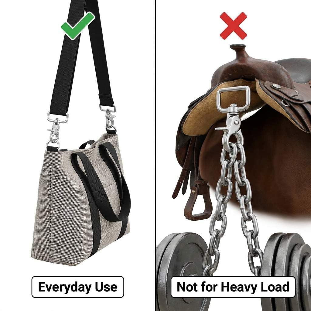 Metal Swivel Snap Hooks 2.6 Inch – 10 Pack Smooth 360° Rotation for Bags, Keycha