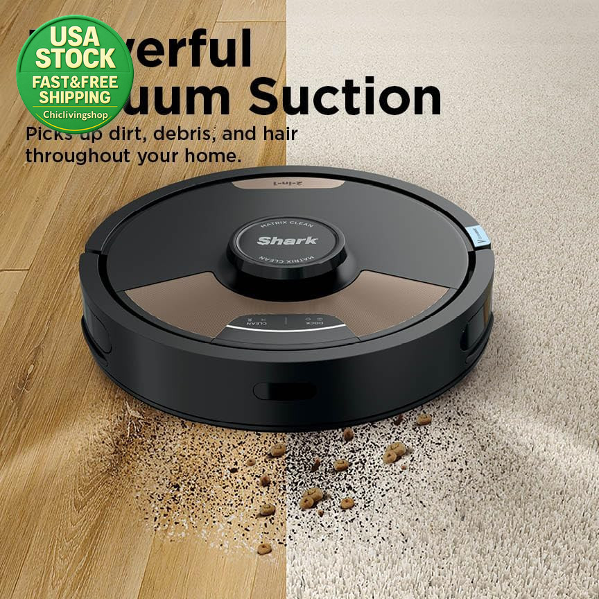 Shark Matrix plus Robot Vacuum and Mop UR2650WS Self Empty Lidar Wi-Fi Black