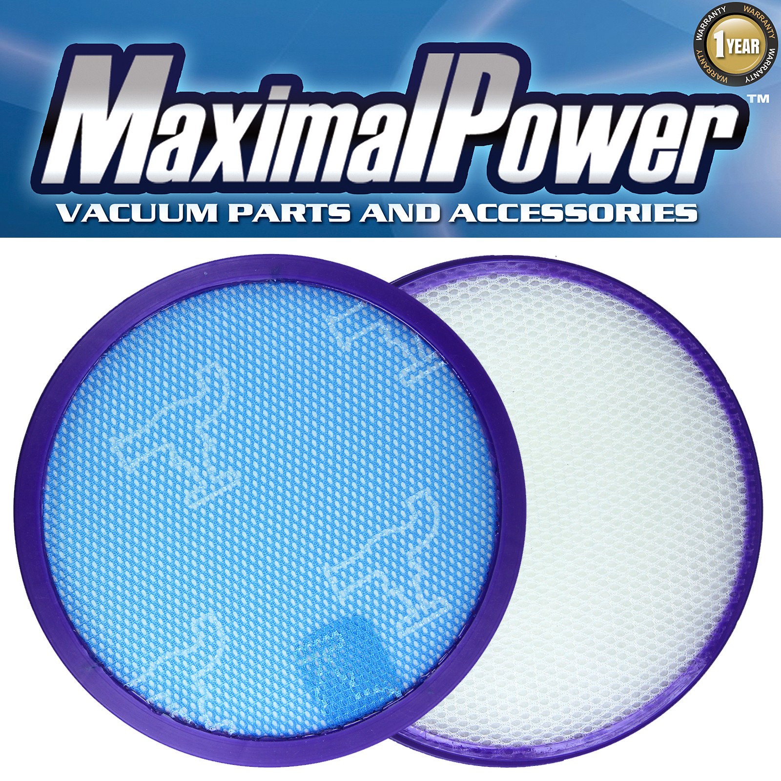 MaximalPower Washable & Reusable Pre-Filter for Dyson Vacuums DC27 & DC28
