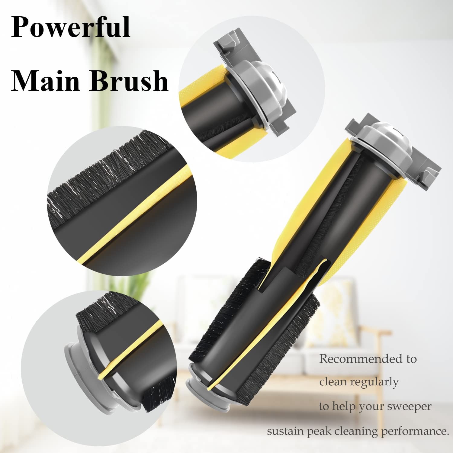 Main Roller Brush 123KY1000A for Shark IQ Robot Vacuum AV1002AE AV970 RV1000