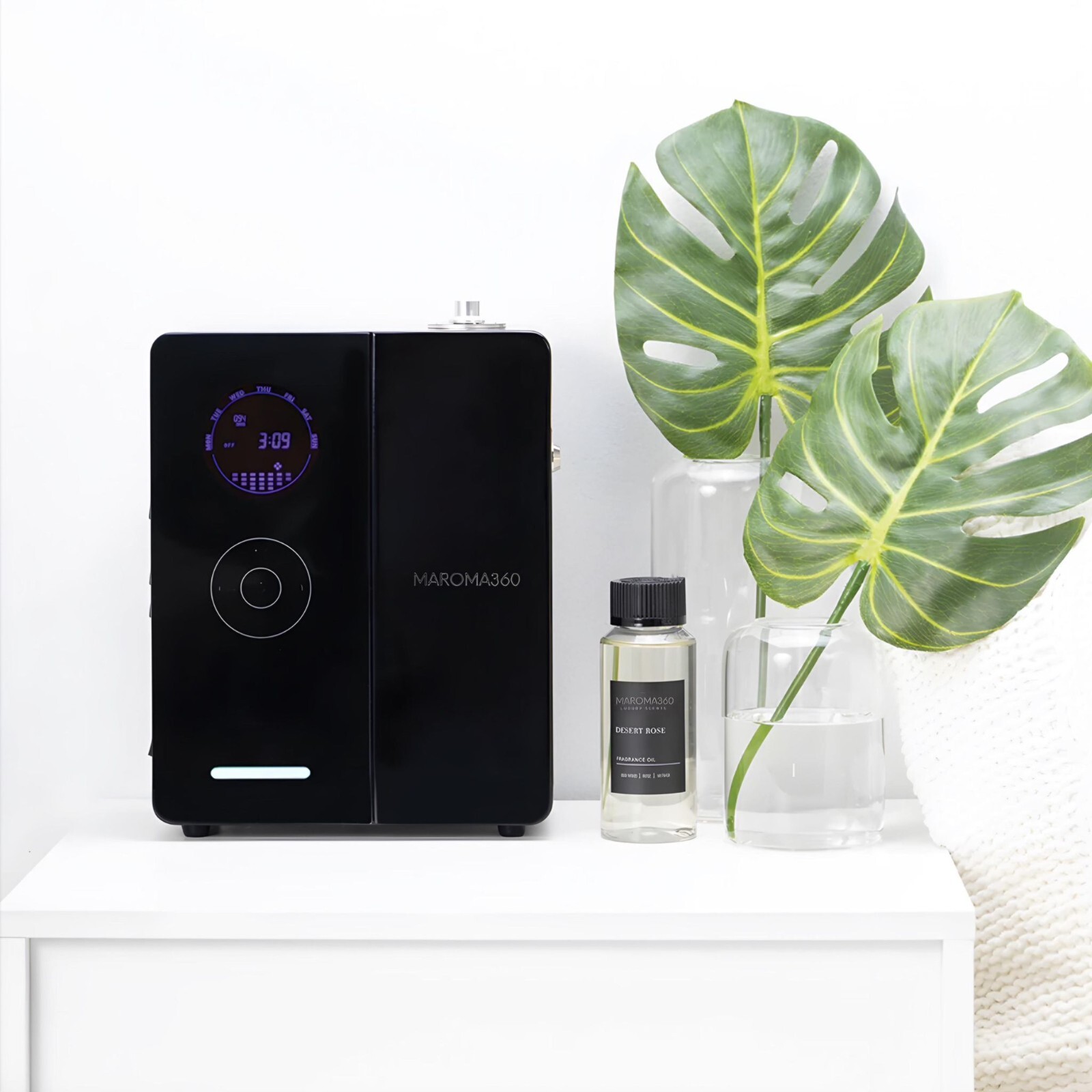 DaVinci360 Scent Diffuser 200mL Black / Aroma360 For 1900 Sqft Plus & HVAC Ready