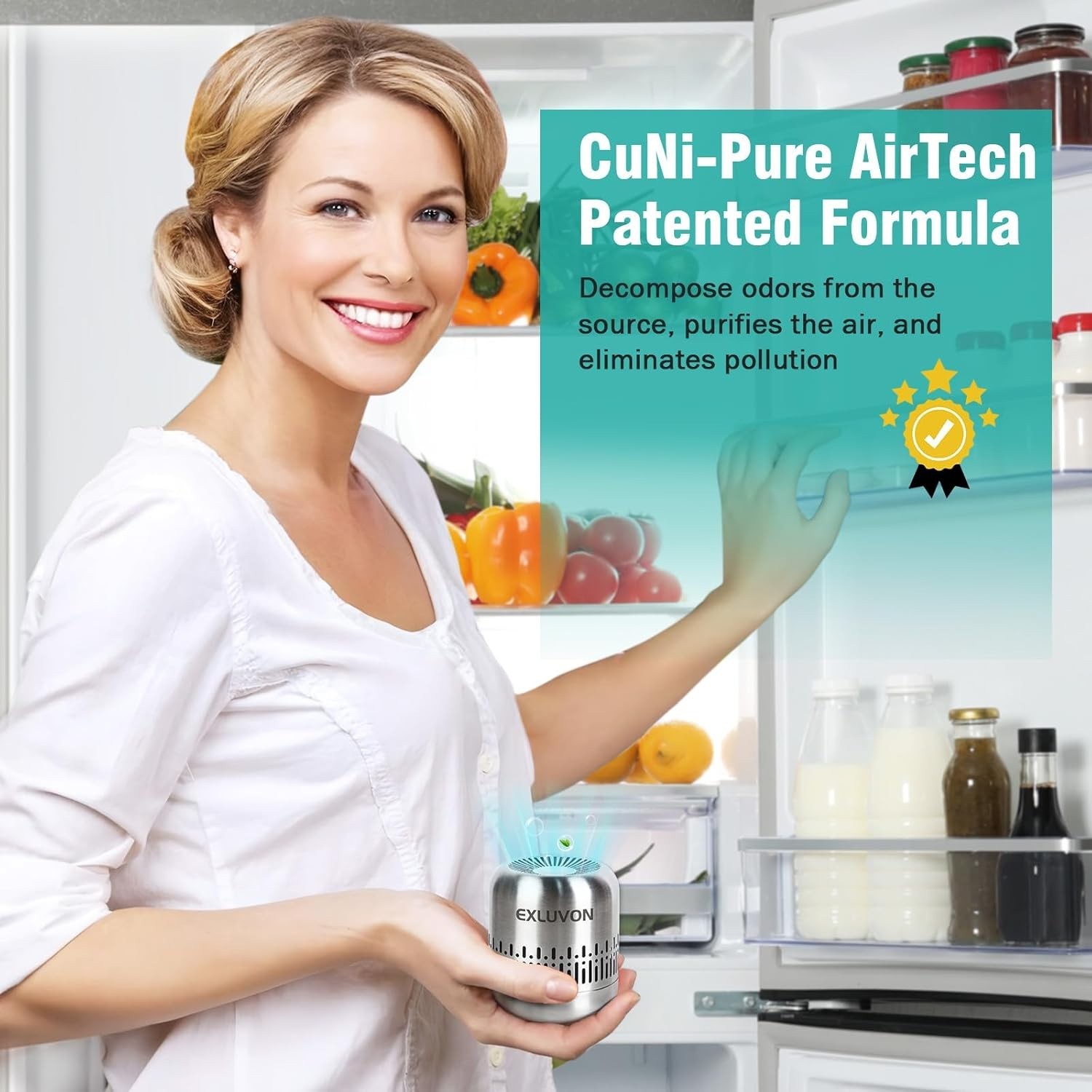 Refrigerator Deodorizer,Lasts for 10 Years Fridge Deodorizer Kitchen Gadgets Air