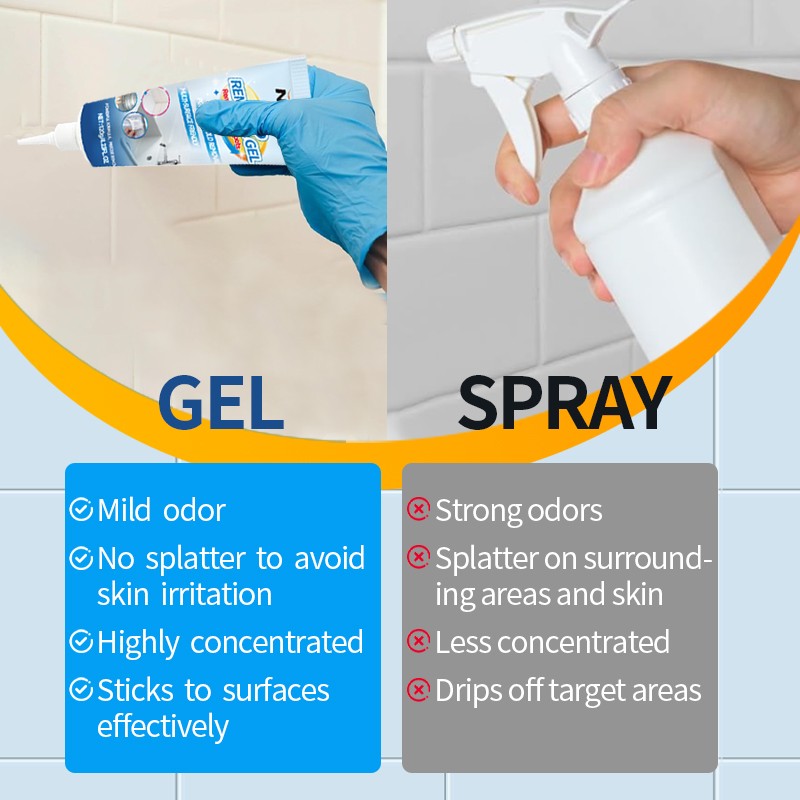 Mold Stain Remover Power Gel Cleaner for Front Loader Washing Machine Seal 4.2oz