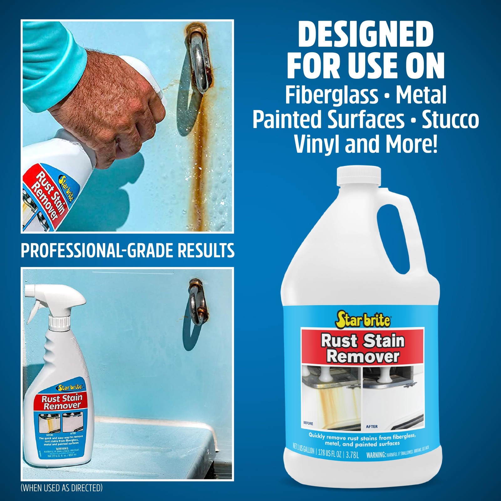 STAR BRITE 089200N Rust Stain Remover 128 oz (1 Gallon)