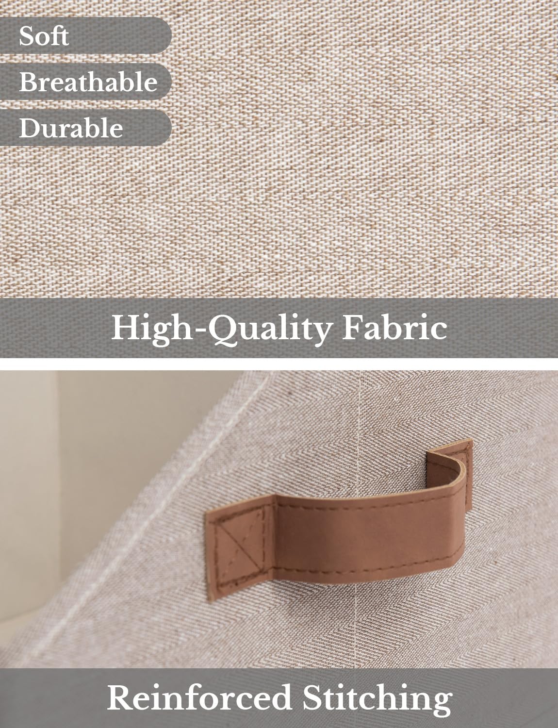 Closet Storage Bins, Trapezoid Organizer Box for Shelves, Fabric Clothes Bin,…