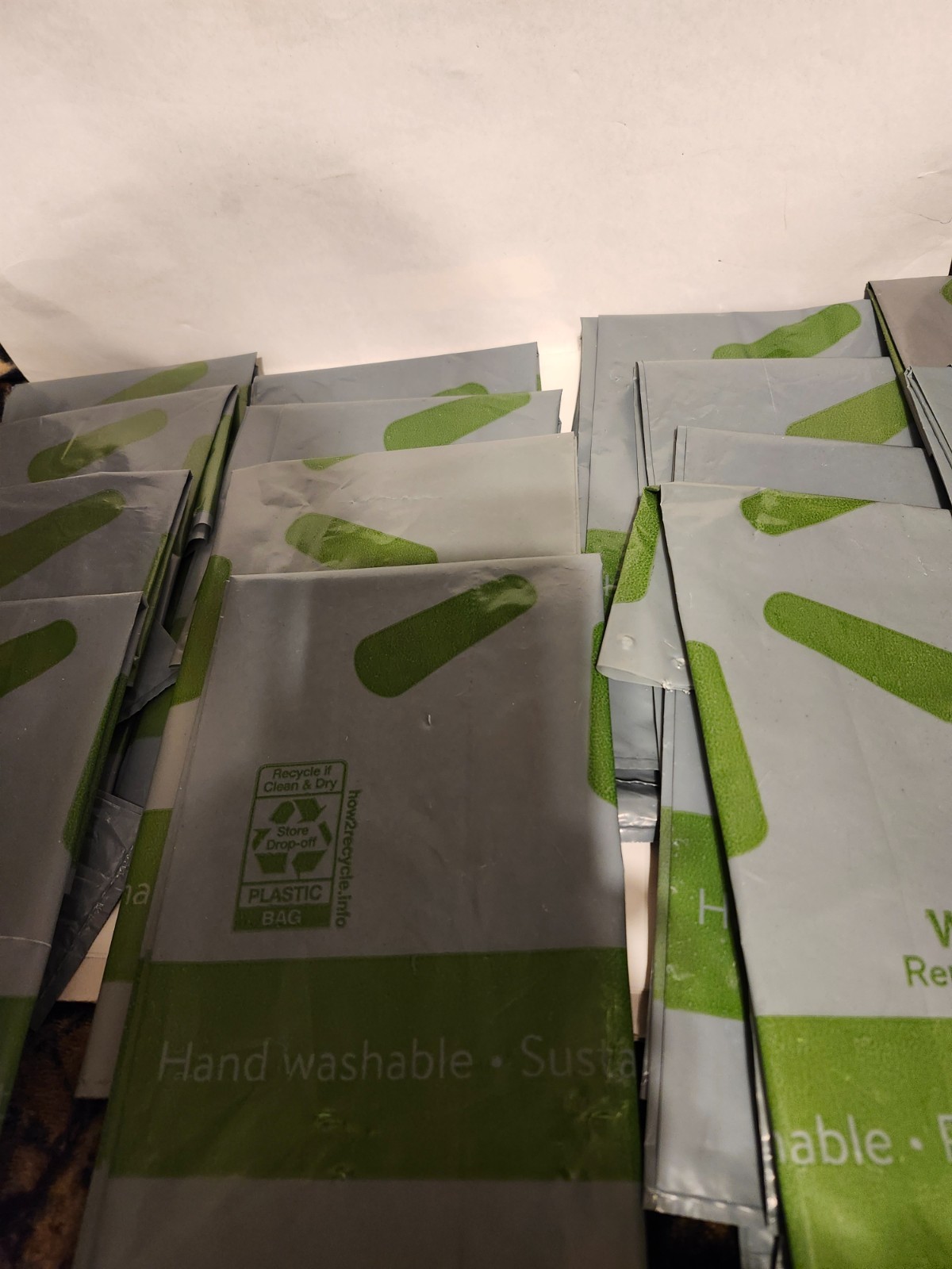 5 Pk -WALMART Plastic Shopping Bags REUSABLE 125times Heavy Duty Color Varies