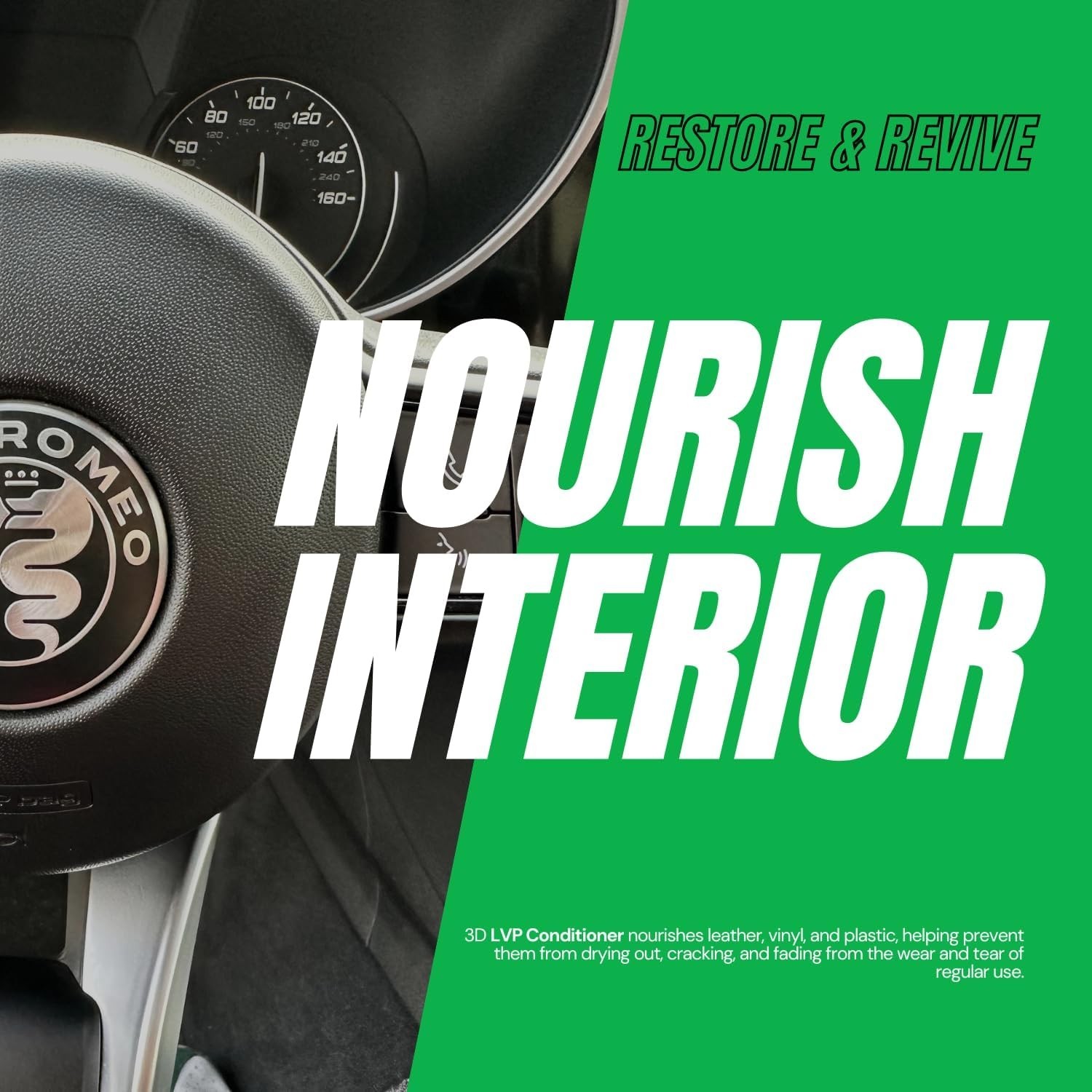 Leather, Vinyl & Plastic Conditioner | Restores, Conditions & Protects Car In…