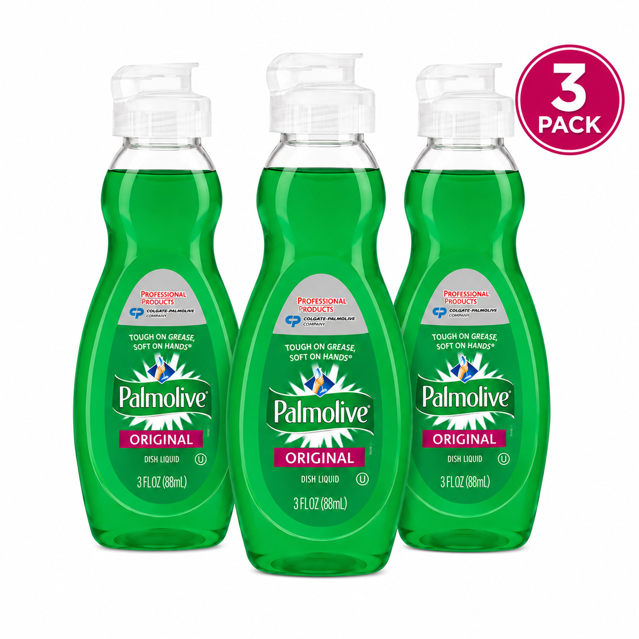 Palmolive Original Dish Soap Liquid 3 fl oz (88mL) – 3 Pack