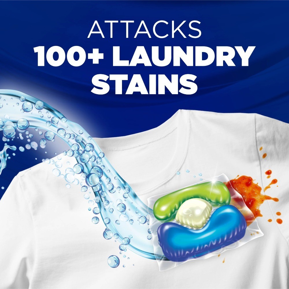 5-in-1 Laundry Detergent Pacs Fresh Scent 42 Count Power Stain Remover