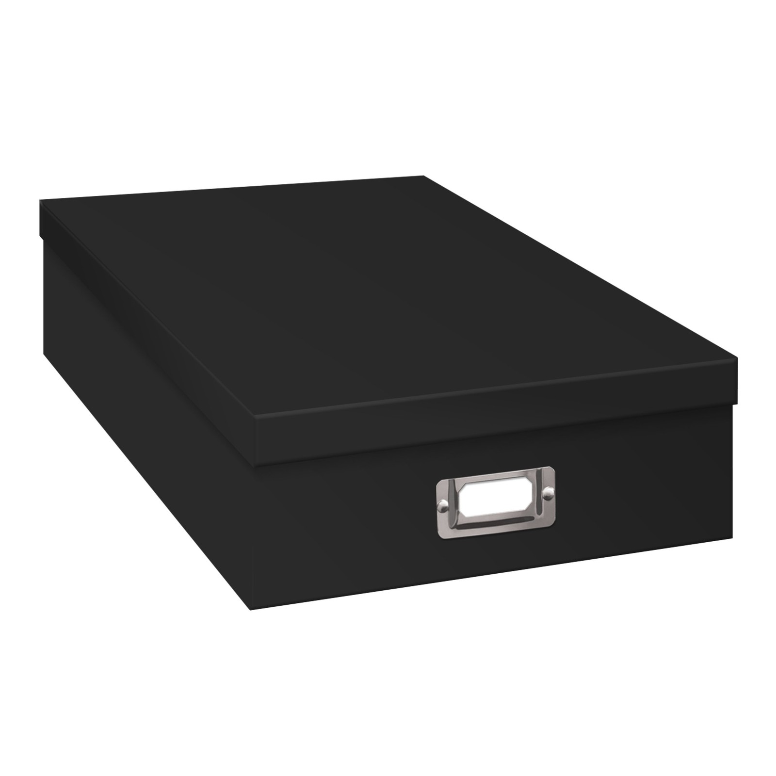 Pioneer Jumbo Scrapbook Storage Box Black 14.75x13x3.75 Inch Archival