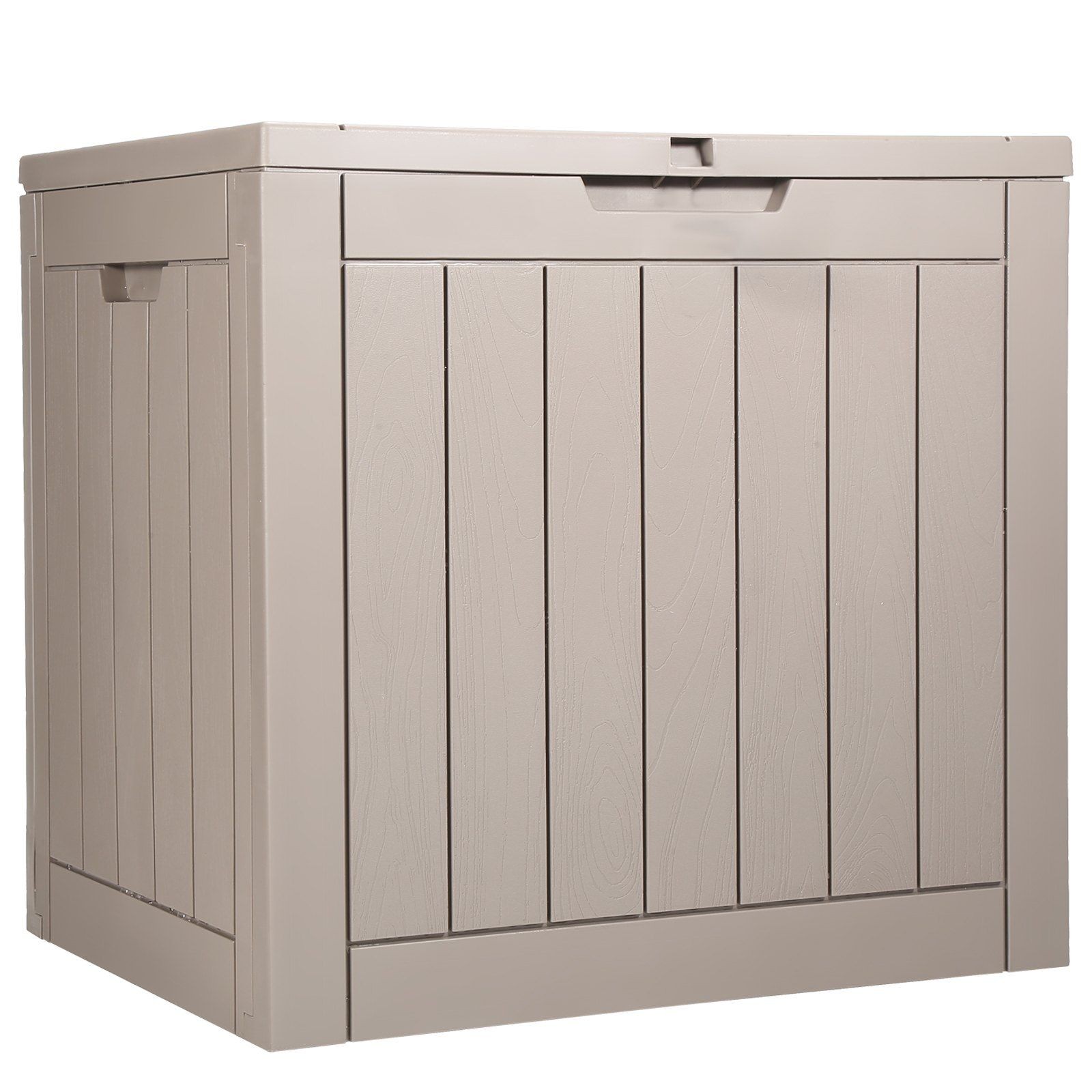 31gal all-weather resin storage unit 22.09×17.09×20.87in patio grey