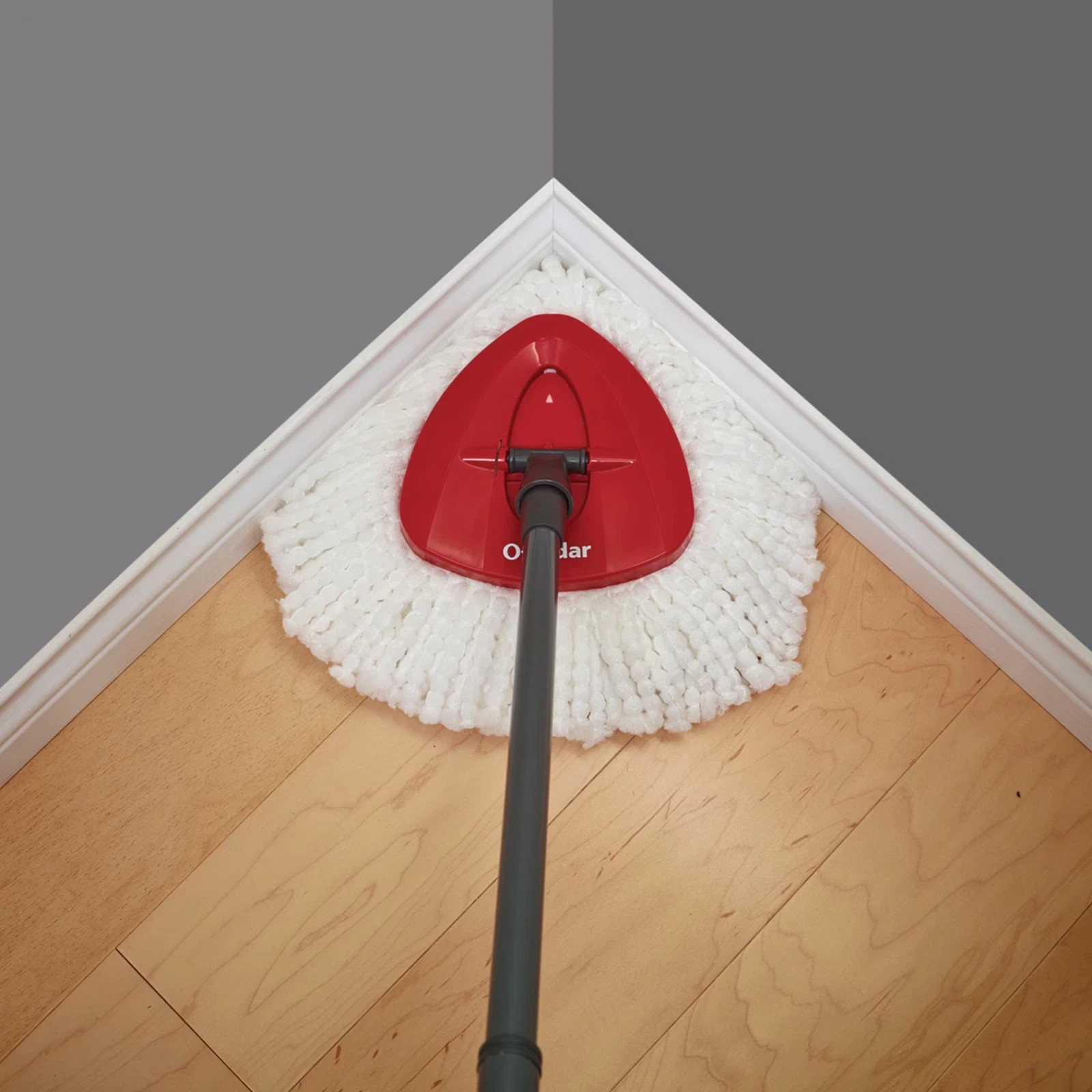 (2 Total Refills) O-Cedar EasyWring Microfiber Spin Mop & Bucket System- New