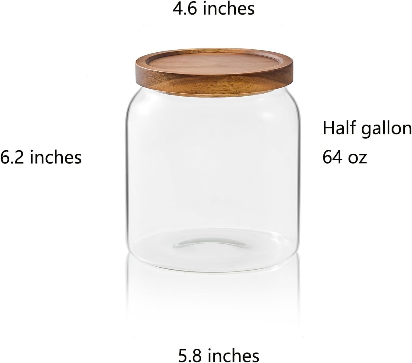 Glass Jars for Laundry Room Organization, Half-Gallon Laundry Pods Container,…
