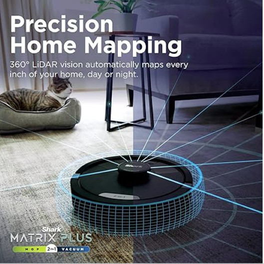 Shark Matrix Plus 2-in-1 Robot Vacuum & Mop with Self-Empty Base UR2650WS