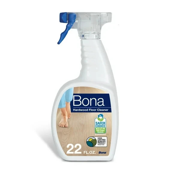 Bona Hardwood Floor Cleaning Solution Spray, Unscented, 22 fl oz 3 Pack
