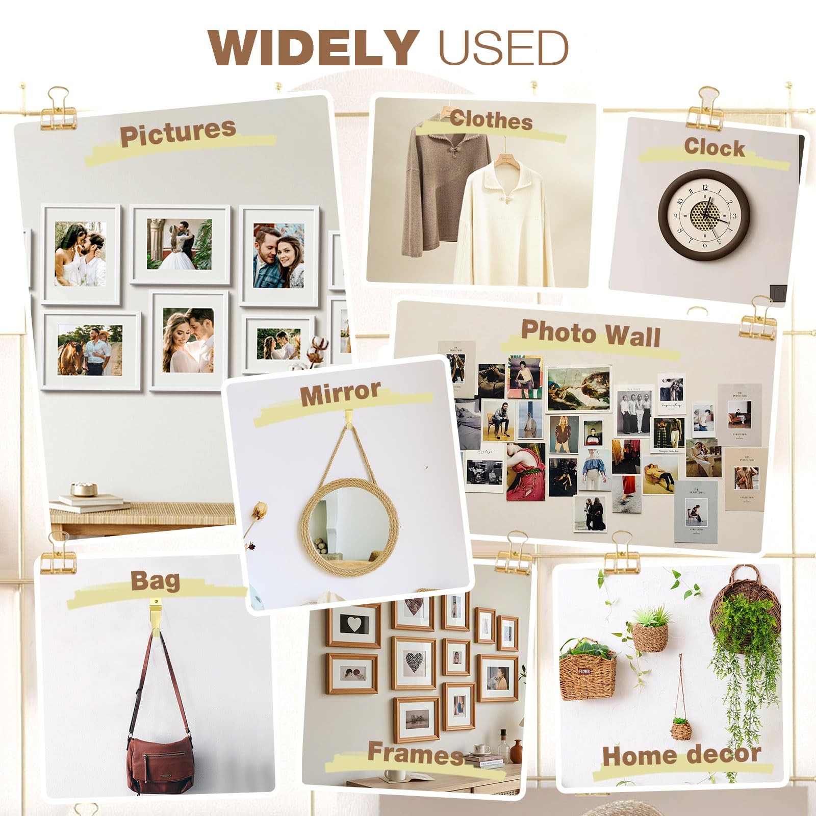 322Pcs Picture Hanging Kit, Professional Picture Hangers with Hooks, Nails, Wire