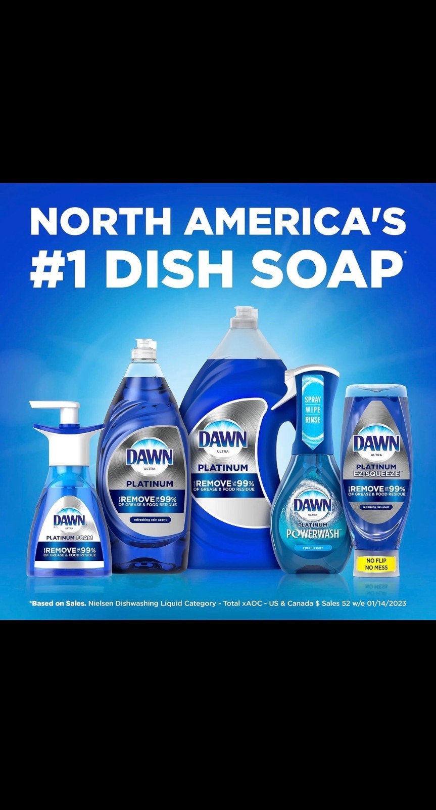 Dawn Dishwashing Foam, 3 Refills (30.9 FL oz each) + 1 pump (10.1 FL oz).